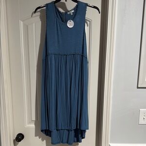 Blue Sleeveless Dress